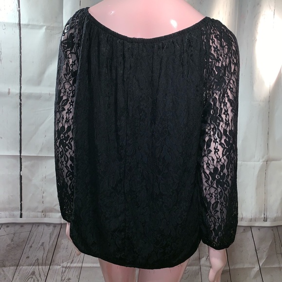 Lane Bryant 18/20 Black Lace Blouse - Picture 5 of 7
